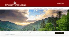 Desktop Screenshot of brysoncitycabinrentals.com